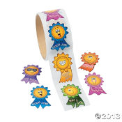 Motivational Smile Roll Stickers<br>100 piece(s)